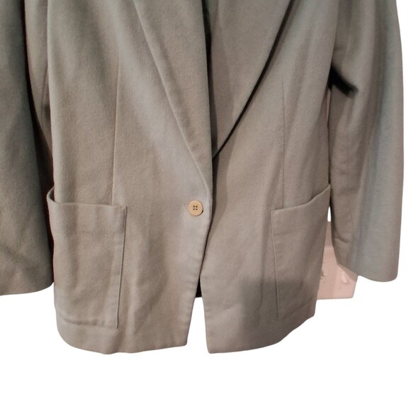 Georges Marciano Blazer womens 12 vintage wool cashmere angora blend aqua - Picture 5 of 6